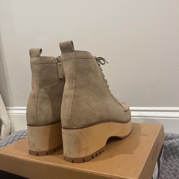 KELSI DAGGER Brooklyn Whip Clog Suede Booties (Fawn) - Picture 6 of 15
